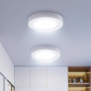 6W 620LM Round LED Ceiling Light 6500K, 51W Equivalent Lighting Ceiling, Small, Dome, Modern, Flush Ceiling Light for Bedroom, Kitchen, Porch, Hallway, Utility 2Pack