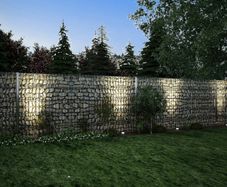 2D Gabion Fence Galvanised Steel Silver & Greyu