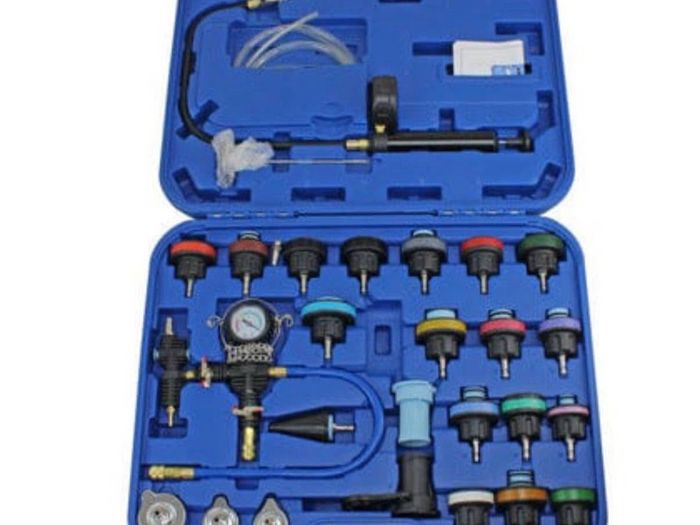 Brand New 28pc Coolant System Pressure Tester & Refill Kit