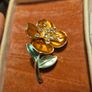 Vintage Brooch Flower Image 6
