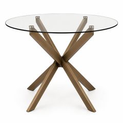 Round glass kitchen table and chairs