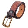 Premium Embossed Genuine Leather Belt Stylish Vintage Designer Belt Durable Formal & Casual Waist Belt Image 3