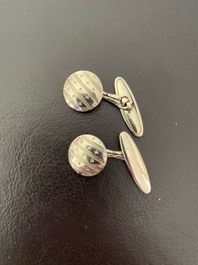 Vintage Silver Metal Cufflinks