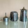 Vintage 80's Tracanzan Large Moka Coffee Pot "Uanita" Gold Series, Italy Image 7