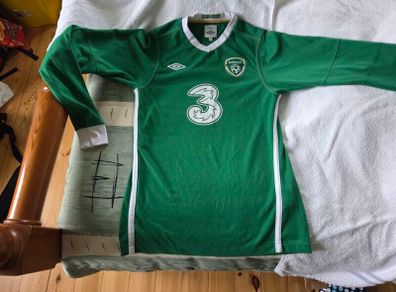 Ireland Football Home Jersey 2010 to 2011 Extra Large Boys XLB