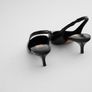 Zara Leather Slingback Court Shoes Image 4