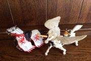 Papo 2009 Medieval War Horse &amp; Unicorn Pegasus