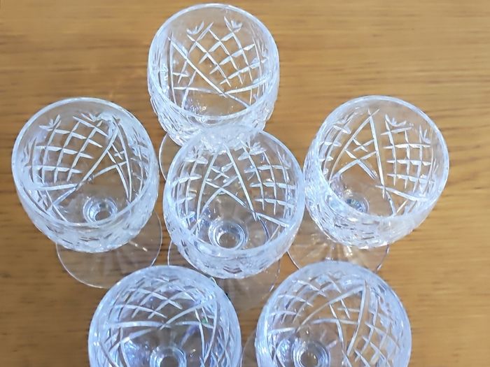 6 Waterford Crystal Sherry Glasses