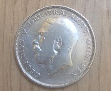 1912 George V Half Crown silver