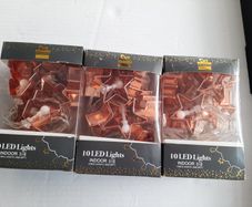 New in box 10  led star battery operated lights