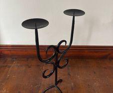 Vintage Black Candelabra