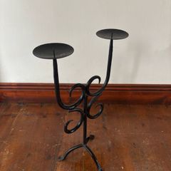 Vintage Black Candelabra