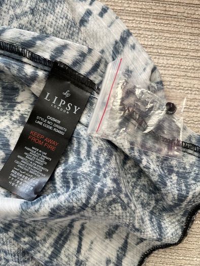 Snake Print Lipsy Dress - New with Tags- Size 12