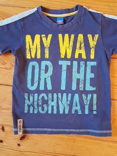 Age 5 Navy Logo Teeshirt