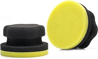GLASS POLISH 15022 Soft Applicator Sponge Pad, Multi-purpose Soft Foam Pad | 100 mm | Pack of 2