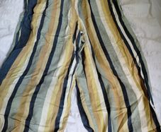 Oysho - Striped Wide Leg Summer Trousers