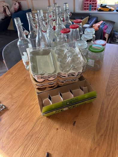 Free to take - eggs cartons & glass