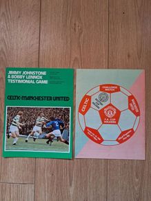 Celtic FC V Manchester United Programmes X 2