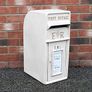 Post Box | Wedding Post Box | White | Cast Iron Front | Image 3