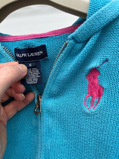 Ralph Lauren girl's hooded zipped cardigan, Age 6 (Free girls clothes/items for first buyer to offer asking price on this)