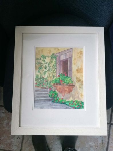 Sunlight on Terracotta Original Watercolour