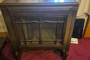 A HMV (His Master's Voice) Model 158 floor console gramophone from the