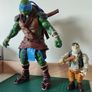 Teenage Mutant Ninja Turtles Action Figures  Leonardo (2014) & Rocksteady (2015) Image 2