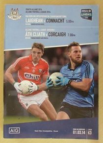 2014 Dublin v Cork - GAA Allianz Football League Programme