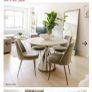 West Elm marble top table seats 4 Image 6