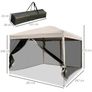 3 x 3m Pop-Up Gazebo with Mesh Sides & Carry Bag Image 3