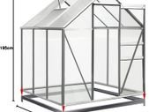 Greenhouse Base made of Galvanised Steel 190x190cm Floor Anchor