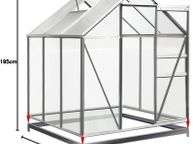 main image for ad Greenhouse Base made of Galvanised Steel 190x190cm Floor Anchor