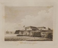 Duncannon Fort Wexford 1793 Antique Print