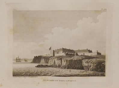 Duncannon Fort Wexford 1793 Antique Print