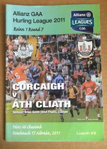 17th April 2011. GAA (Hurling) Programme. Cork (Corcaigh) V Dublin (Atha Cliath) @ Pairc Ui Chaoimh