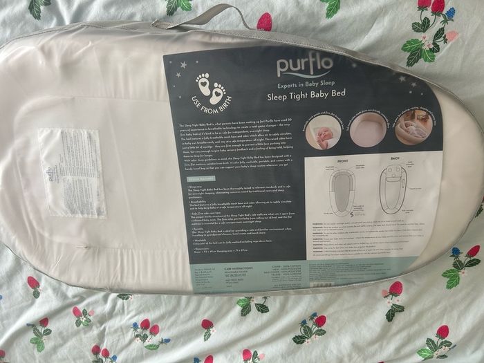 Purflo Safe Sleep clouds design newborn pod