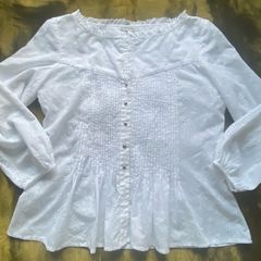 Quin And Donnelly BRODERIE ANGLAISE blouse size UK12