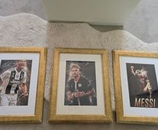 Football wall framed posters Ronaldo Neymar Messi
