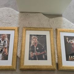Football wall framed posters Ronaldo Neymar Messi