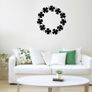 Shamrock Wreath Wall Stickers, Shamrock Wall Decals, Removable Decals, Floral Ornament, Clover Plant, Modern Abstract Home Art Decor Image 4