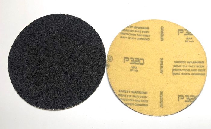 100PC 115mm Velcro Silicone Carbide Disc Pads 320 GRIT FREE BACKER