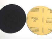 100PC 115mm Velcro Silicone Carbide Disc Pads 320 GRIT FREE BACKER