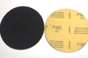 100PC 115mm Velcro Silicone Carbide Disc Pads 320 GRIT FREE BACKER