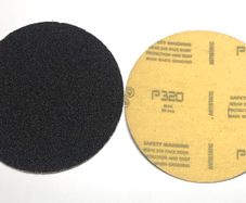 100PC 115mm Velcro Silicone Carbide Disc Pads 320 GRIT FREE BACKER
