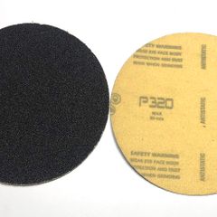 100PC 115mm Velcro Silicone Carbide Disc Pads 320 GRIT FREE BACKER