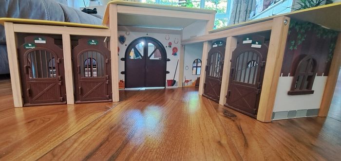 Toy stables with horses and other accessories in perfect condition collection only Dundrum
