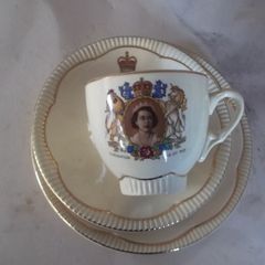 the coronation   queen elizabert 11 2an june 1953 cup and saucer  and plate