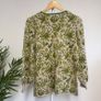 Green/Cream longline Cardigan Size Small Image 5