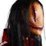 Halloween Mask for Adults, Realistic Horror Mask with Hair, Creepy Halloween Mask for Theme Party Cosplay Image 5