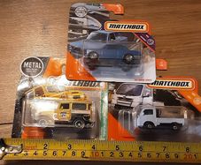 two matchbox car's